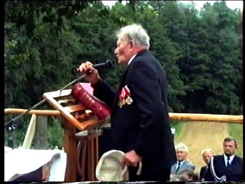 Poświęcenie  pomnika  partyzantów  -  Szynwałd  11 września  1994 r.