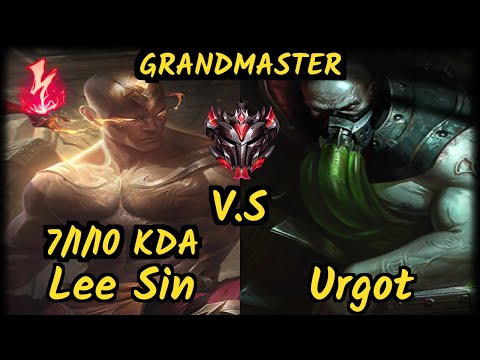 MRDS TynX (LEE SIN) vs URGOT - 7/1/10 KDA JUNGLE GAMEPLAY - EUW Ranked GRANDMASTER v9.6