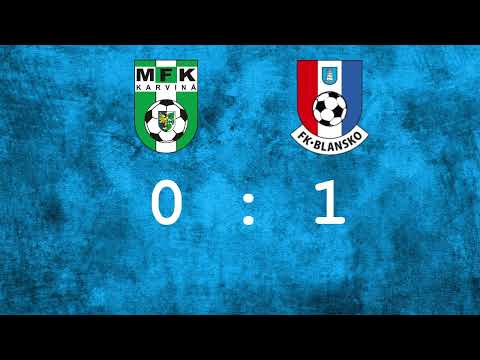 SESTŘIH | MSFL 23/24 | 15. kolo | MFK Karviná B - FK Blansko | 0:1