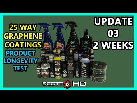 Graphene Coatings Longevity Test - 25 WAY - ULTIMATE comparison - UPDATE 03 - 2 WEEKS - New Failures