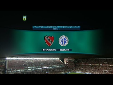 Fútbol en vivo. Independiente - Belgrano. Fecha 4. Torneo de Primera División. FPT.