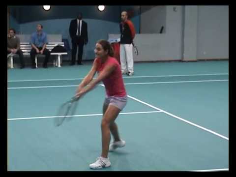 Monica Niculescu & Timea Bacsinszky practice in Paris 2009