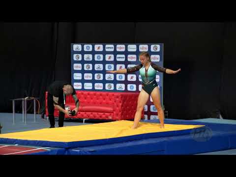 PINELAS Bruna (POR) W - 2022 Trampoline Worlds, Sofia (BUL) - Q Tumbling Exercise 2