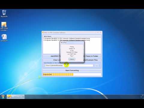 MSG To PDF Converter Software