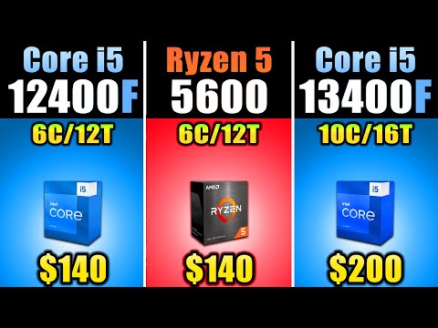 i5-12400F vs R5 5600 vs i5-13400F - How Much Performance Difference?