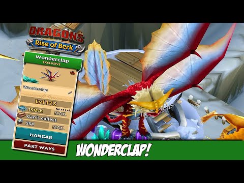 Exclusive Dragon Wonderclap (Stormcutter) Max lvl 175 Titan | Dragons: Rise of Berk