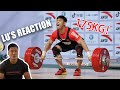 LU Xiaojun commenting on LI Dayin's 175kg Snatch WR | 2020 AWC