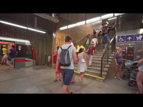 Czech Republic, Prague, metro ride from Roztyly to Chodov