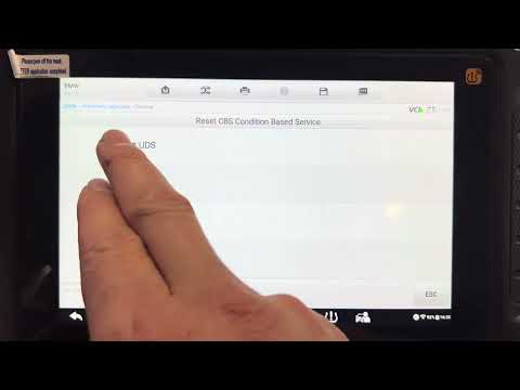 BMW I3 service reset with the Autel