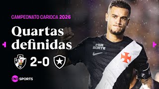 COUTINHO E BRENNER MARCAM, VASCO "FOGE DO FLU" E FOGÃO TEM JOGADORES EXPULSOS | VASCO 2X0 BOTAFOGO