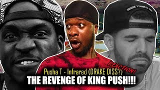 Pusha T - Infrared (DRAKE DISS) DAYTONA (REACTION!)