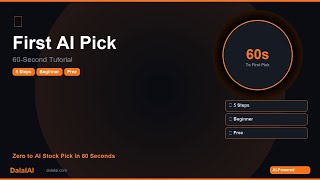 Your First AI Stock Pick — Tutorial
