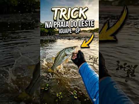 TRICK NA PRAIA DO LESTE! 🔥🎣 Iguape-SP em ação #fishing #pesca #pescaria