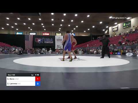 100 Lbs Rr Rnd 3 - Gelu Bors, Las Vegas Wrestling Club Vs Domenico Lemme, Eastside Wrestling Club