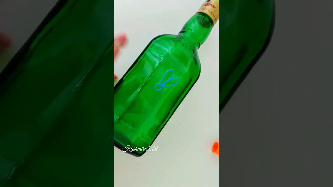 Easy bottle art #shorts