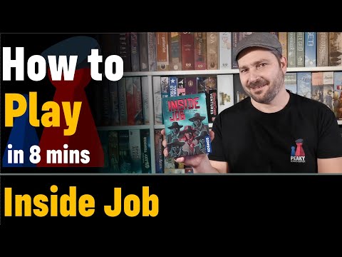 How to play Inside Job - Full teach + Visuals - Peaky Boardgamer