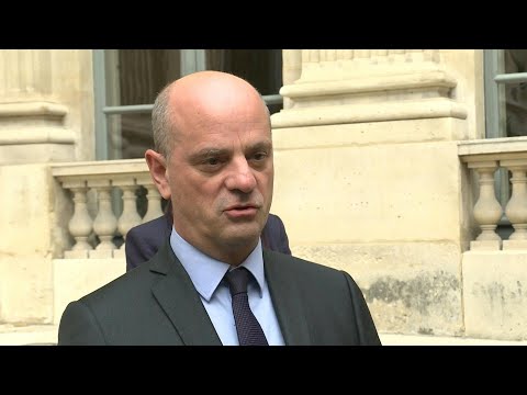 French education minister reacts to teacher beheading | AFP