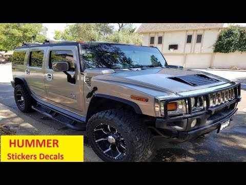 HUMMER Stickers Decals | HUMMER H2 Chrome Decal Labels
