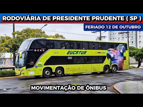 MOVIMENTO DE ÔNIBUS FERIADO 12 DE OUTUBRO NA RODOVIÁRIA DE PRESIDENTE PRUDENTE ( SP )