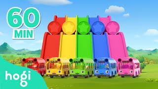 Download lagu Learn Colors with Slide and Bus! | Compilation | BEST Colors for Kids | Pinkfong & Hogi mp3