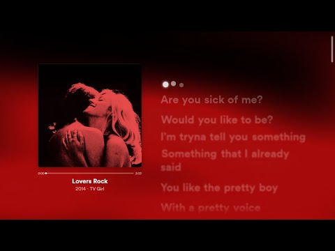 Lovers Rock - TV Girl (Lyrics)