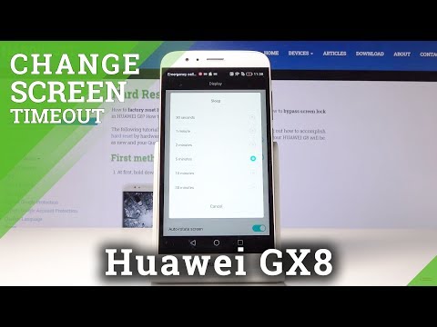How to Change Screen Timeout in HUAWEI GX8 – Screen Sleep Time