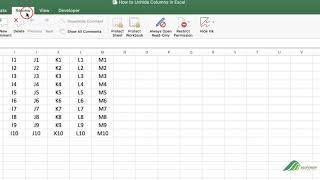 How to Disable Unhiding Columns in Excel