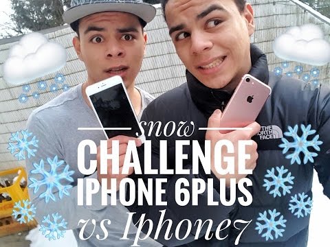 SNOW CHALLENGE!!! - Iphone 7 VS Iphone 6 plus