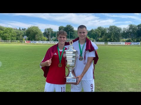 Daniels Radzenieks , striker , Latvia U19 , winning goal Final Baltic cup 2024