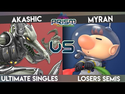 PRISM 182 - Akashic (Ridley/Greninja) vs. Myran (Olimar) - Losers Semis - Smash Ultimate Singles