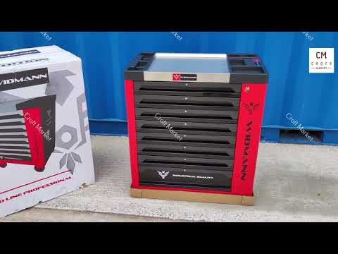 ✨8 Drawers ToolBox with Tools Workshop Storage Chest Carrier ✨