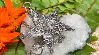 Stamped Star Pendant using Soft Solder