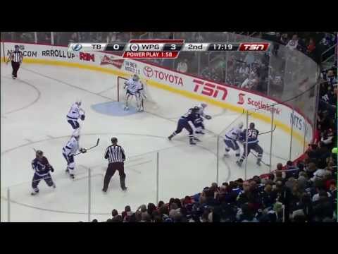 Winnipeg Jets vs Tampa Bay Lightning Highlights 2/23/12