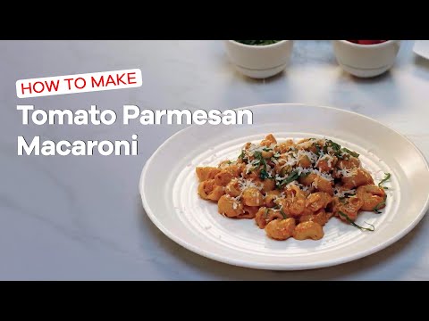 Creamy Tomato Parmesan Pasta Recipe | Easy Macaroni Sauce | D'lecta