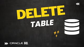 How to DROP table in Oracle Database | Delete Remove table from Database | Oracle Live SQL