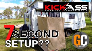 KICKASS Shower Tent - A simple setup
