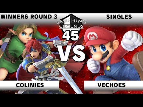 Smashing Grounds 45 Winners Round 3 Colinies [Roy, Young Link] v Vechoes [Mario]
