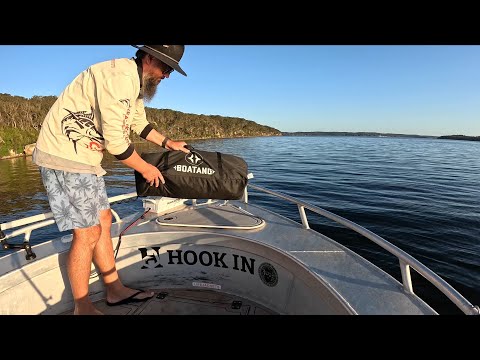 Overnight Solo Camping with New Boat Tent | Catch & Cook