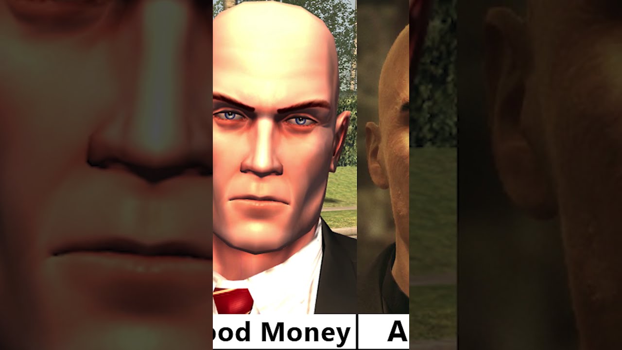 Agent 47 Faces from Hitman Games