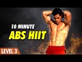 10 Minute Abs Workout Fat Burning HIIT! (Level 3)