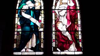 preview picture of video 'St John And Charity Stained Glass Windows Old Parish Church Peebles Scottish Borders Scotland'