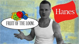 hanes vs fruit of the loom: tank top sleeveless a-shirt musc
