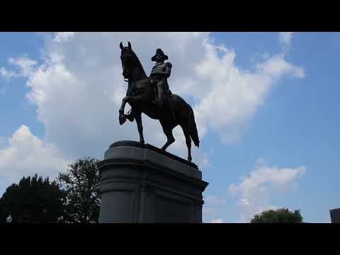 George Washington Statue In Boston Massachusetts
