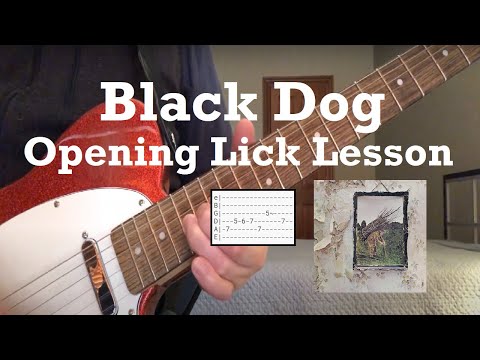 Led Zeppelin - Black Dog - Guitar Lesson (Main Riff) - Guitar Tab