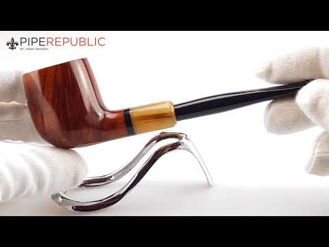 The White Spot Amber Root Pfeifen Billard Einzelstück 4103