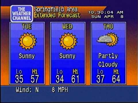 WeatherStar 4000 local forecast 4/8/2012 @ 10:28 AM No Report Available [HQ]