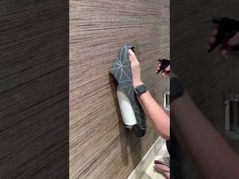 How to repair an air bubble behind Grasscloth Wallpaper