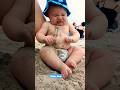 Funny Baby Reaction On The Beach Shorts