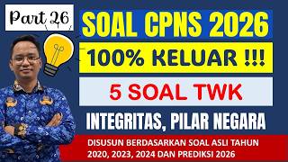 Download lagu Soal CPNS 2026 Part 26 | Soal Asli TWK Pilar Negara, Bela Negara, dan Integritas mp3