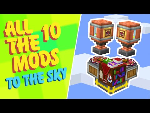 All The Mods 10 To The Sky EP12 Automatic OP Enchant Duping & Storage